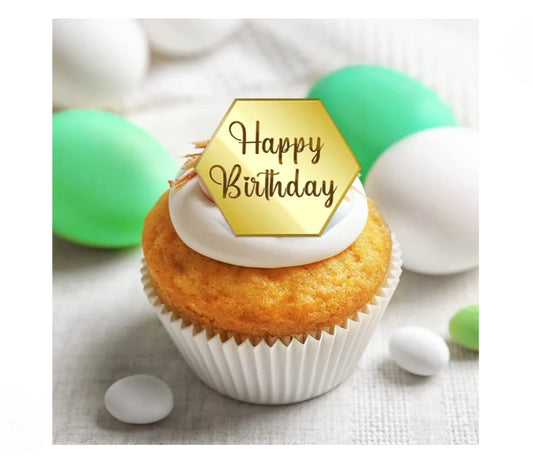 Acrylic Cupcake Toppers 6pk
